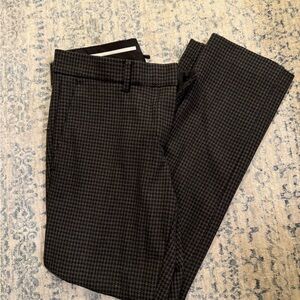 Ann Taylor Black and Gray Houndstooth Pants
